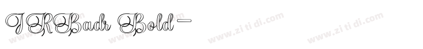 IRBadr Bold字体转换